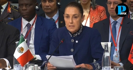 Sheinbaum defiende democracia social en foro global