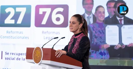 Sheinbaum destaca 27 reformas constitucionales durante su gobierno