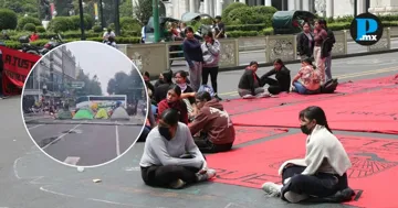 Normalistas de Teteles vuelven a bloquear Eje Central en CDMX