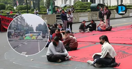Normalistas de Teteles vuelven a bloquear Eje Central en CDMX