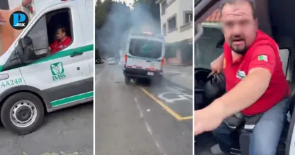 Conductor de ambulancia IMSS es detenido y separado del cargo tras choque en Azcapotzalco