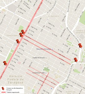 Hasta una hora para llegar o salir del centro