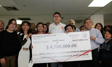 Sedesol entrega apoyos a 206 estancias infantiles