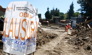 Cierran obra aledaña al tren turístico