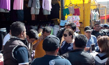 Tianguistas de Texmelucan exigen alto a la inseguridad