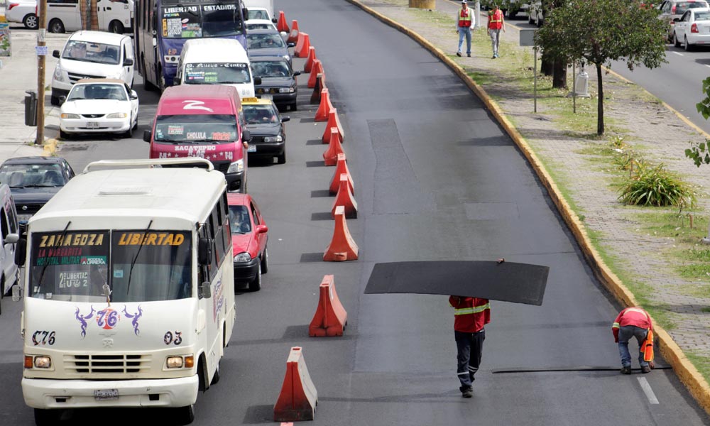 Relaminan por tercera vez avenida prolongación Reforma