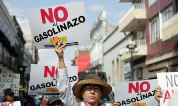 Disminuyen protestas contra el gasolinazo en Puebla