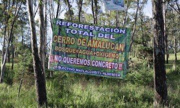 Carece de permisos obra en cerro de Amalucan
