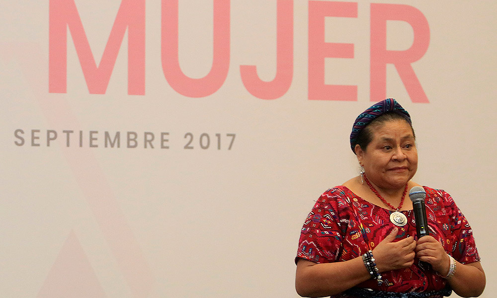 Denuncia, ruta para acabar con violencia contra mujeres: Rigoberta Menchú