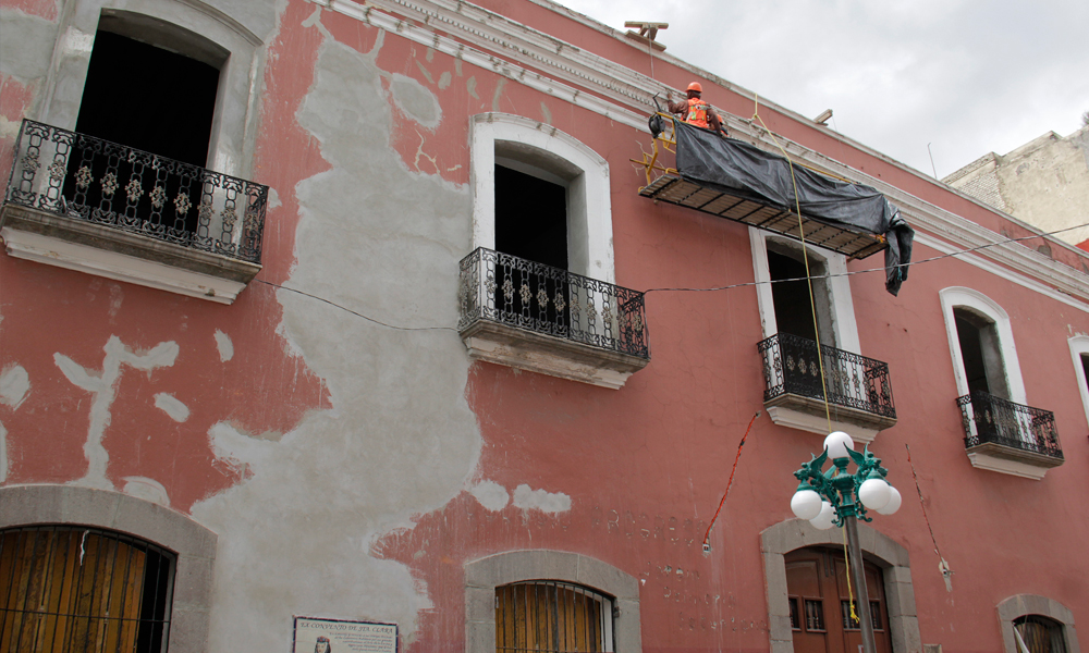 Plantean reforzar con policarbonato inmuebles de Centro Histórico