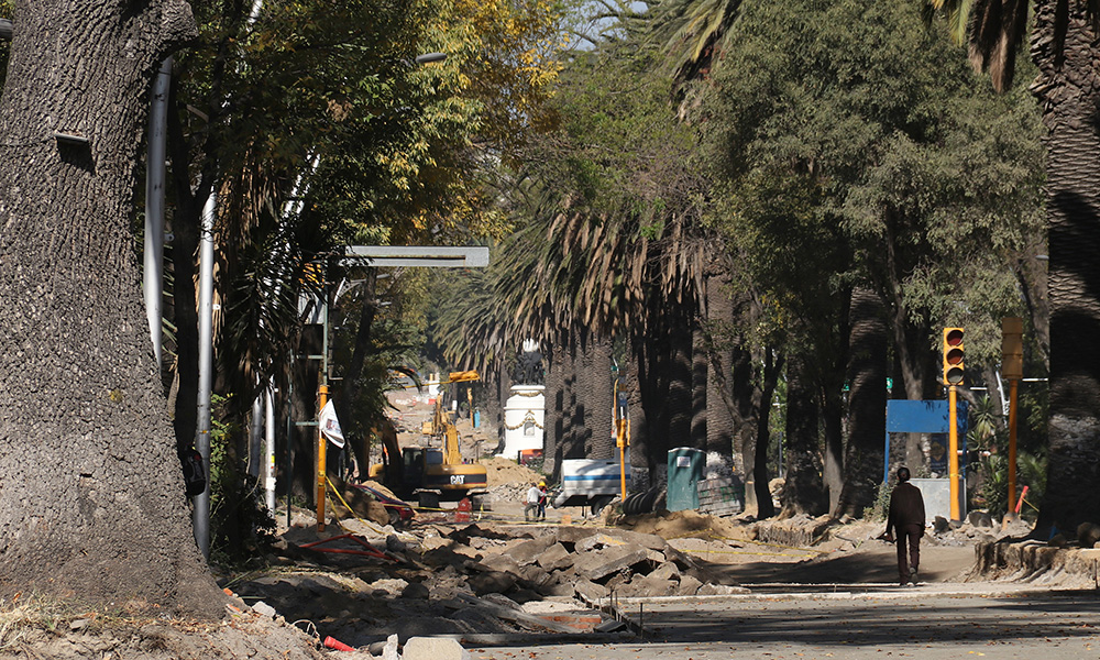 Bajan 80% ventas en avenida Juárez por remodelación