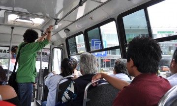 Enfrentan inseguridad usuarios del transporte