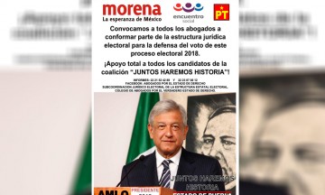 Buscan abogados defender voto a favor de AMLO