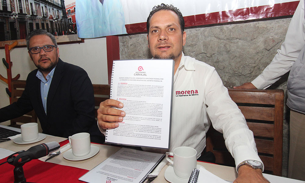 Alejandro Carvajal presenta plataforma legislativa