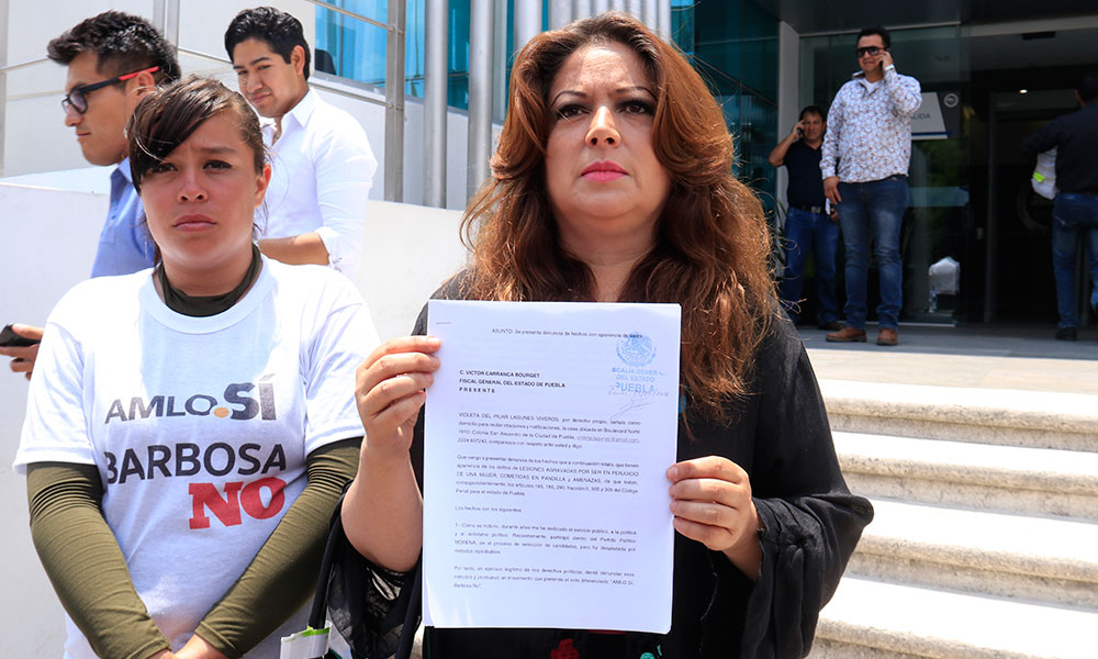 Violeta Lagunes denuncia agresiones ante la FGE
