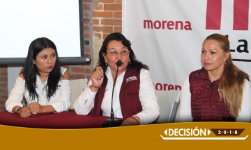 Denuncian candidatas de Morena baja de propaganda y amenazas