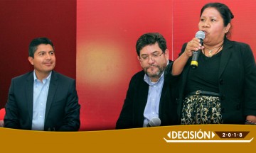 Declina abanderada del Panal a favor de Eduardo Rivera