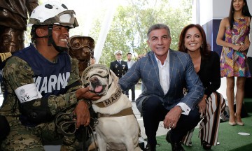 Recibe homenaje Frida la perrita rescatista