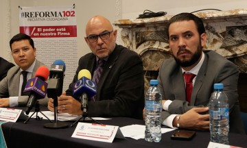 Presentan Reforma 102, iniciativa por un fiscal independiente