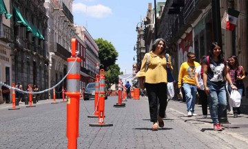 Molestia y caos vial en arranque del programa de peatonalización