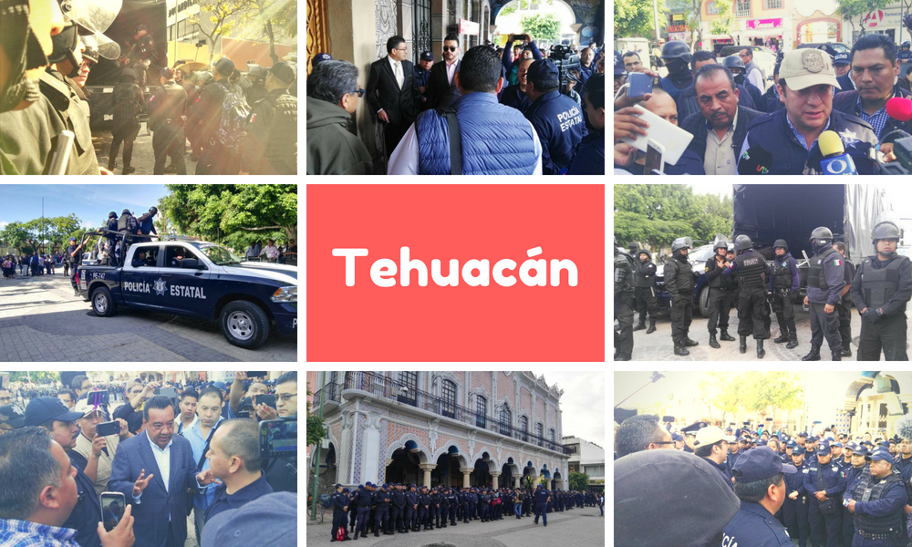 Asume gobierno estatal seguridad en Tehuacán