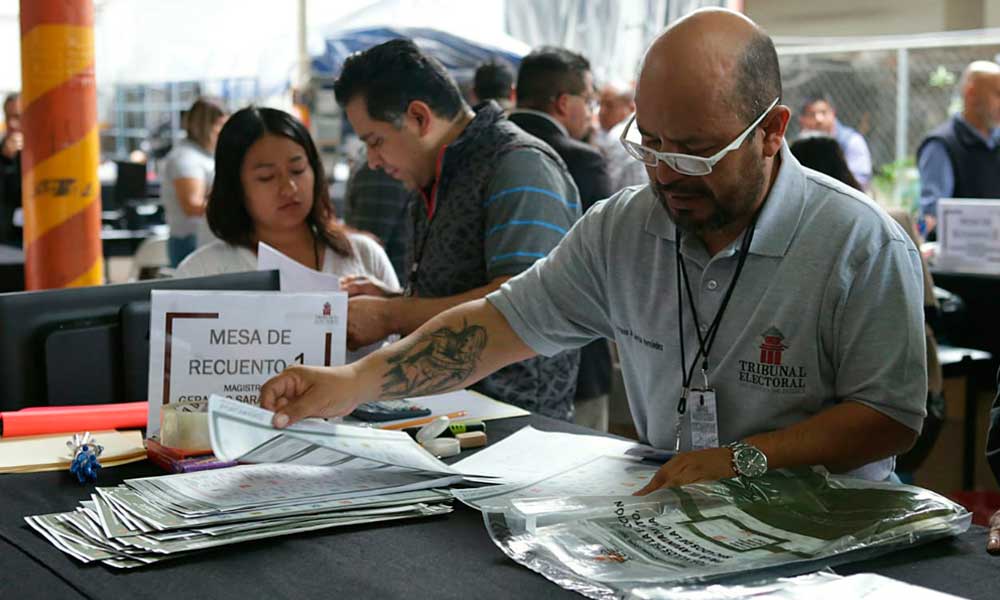 Realizan recuento de votos de la elección de Chiconcuautla