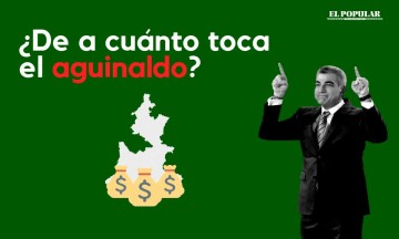 Mil pesos de aguinaldo para obreros; 90 mil a burócratas