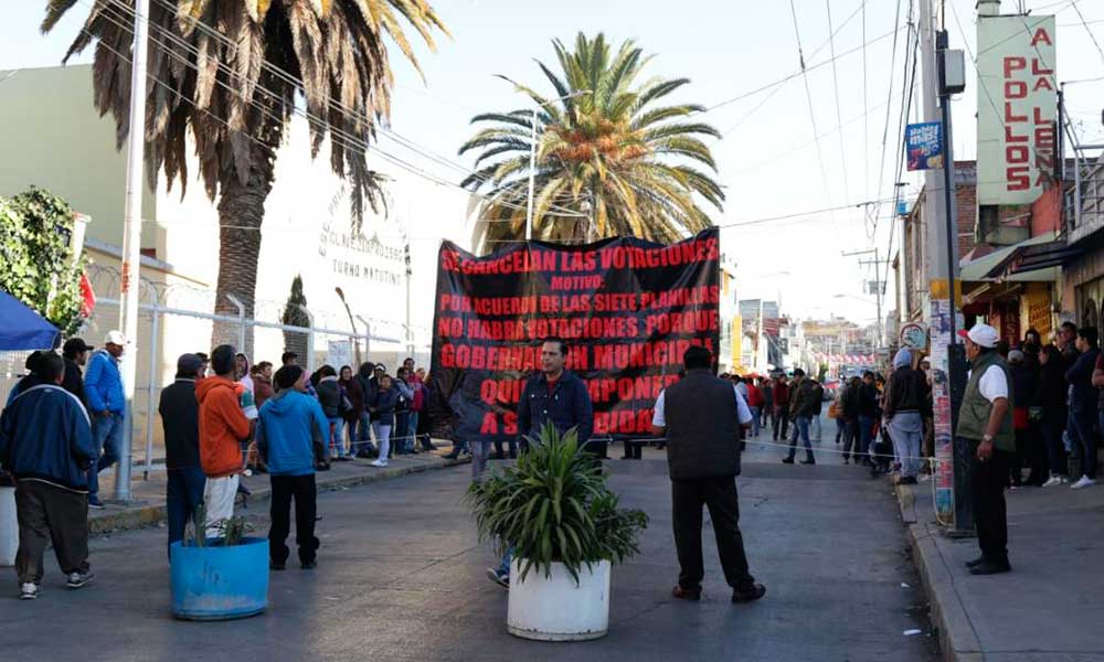 Cancelan votaciones en San Pablo Xochimehuacan