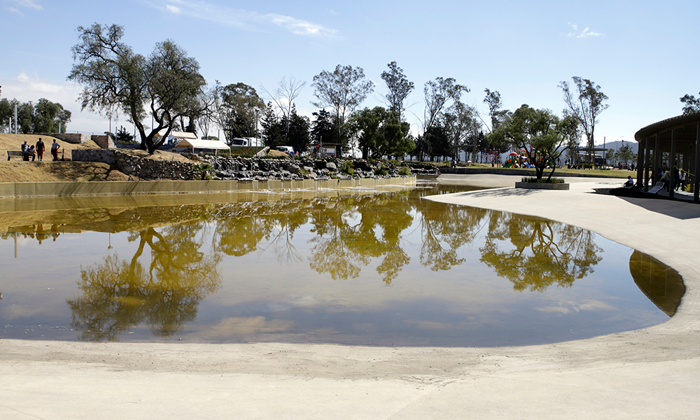 Invierten 7 mdp en Espejo de Agua del Parque Amalucan