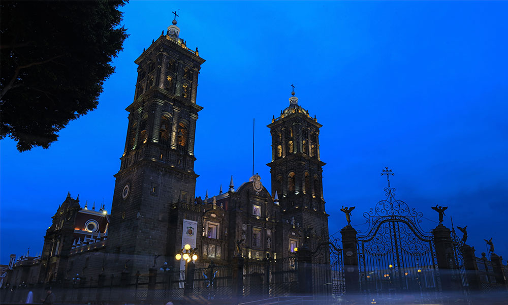 La hora azul en Puebla