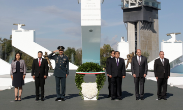 Rinden homenaje a Ignacio Zaragoza en su aniversario luctuoso