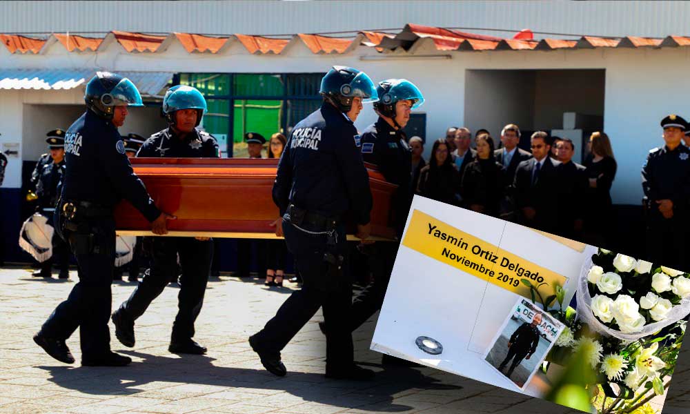 Realizan homenaje a Yasmín, policía fallecida en accidente