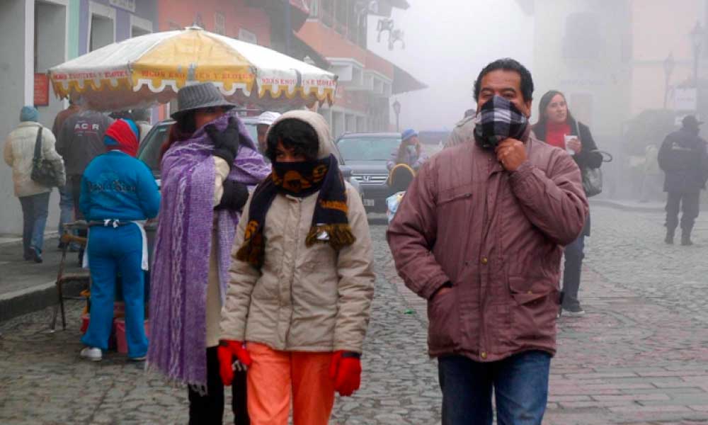 ¡No salgas! Pronostican temperaturas de -4 grados en Puebla