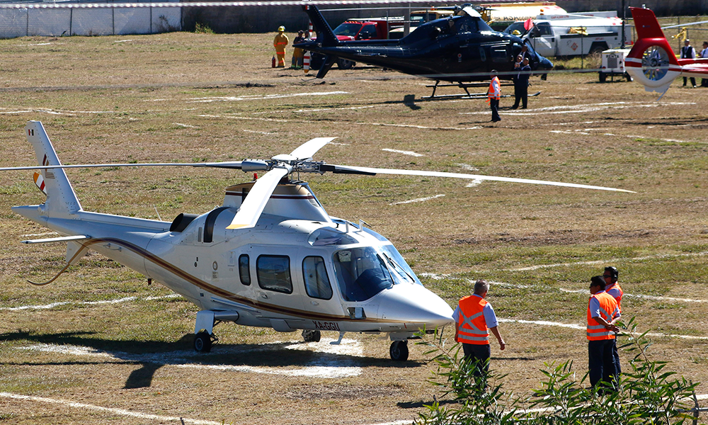 Helicópteros, varados por alto costo de mantenimiento