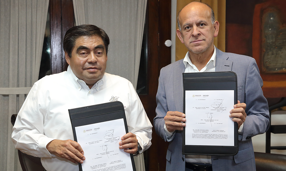 Gobierno de Puebla firma acuerdo con Insabi