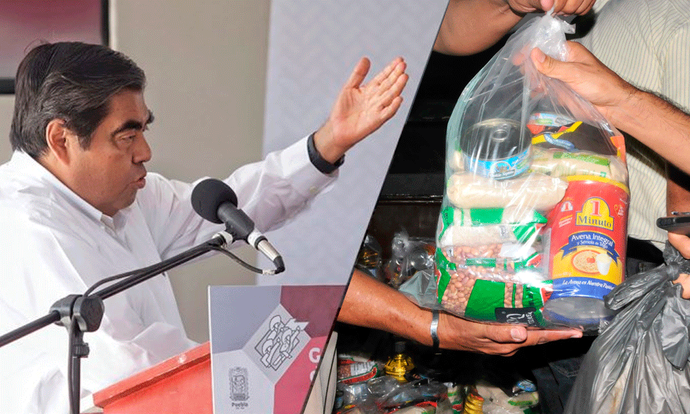 Sin detallar estrategia, gobierno de Puebla entregará apoyos alimentarios 