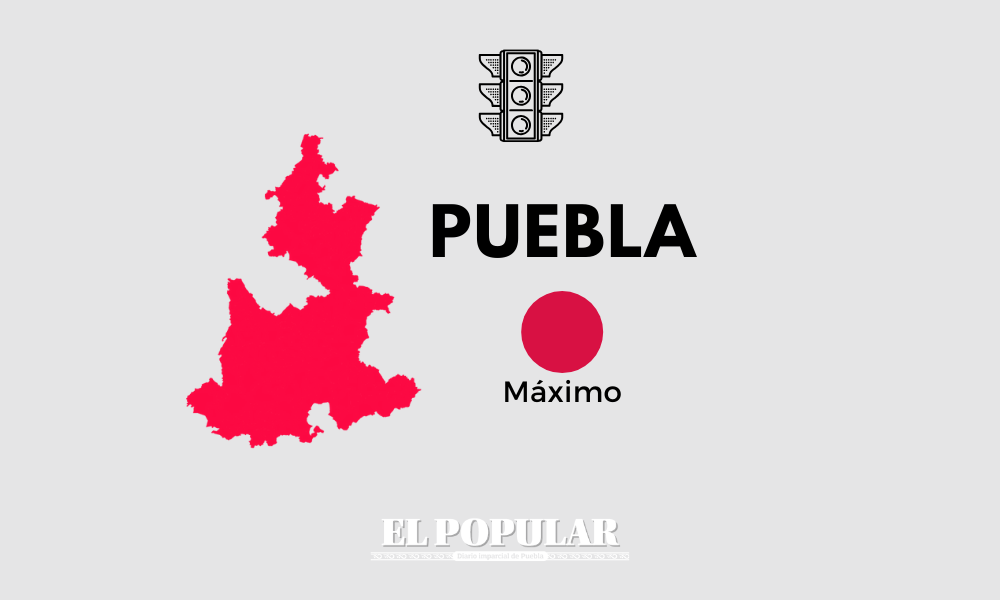 Puebla comienza semana en Semáforo Rojo