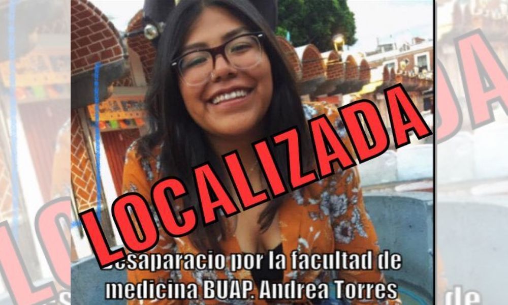 Andrea Herrera, estudiante de la BUAP, es encontrada con vida