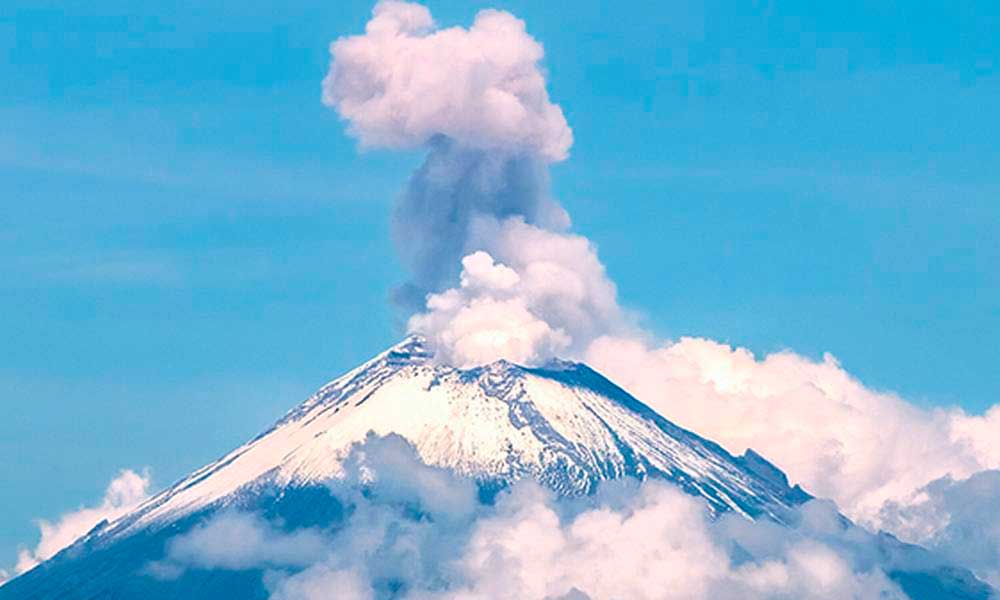 Popocatépetl mantiene un semestre con baja intensidad