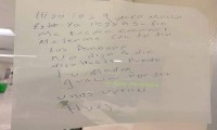 Paciente de Covid-19 se despide de su familia a través de una nota