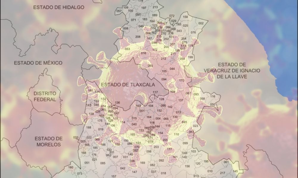 Se registran 164 municipios en Puebla con casos de coronavirus
