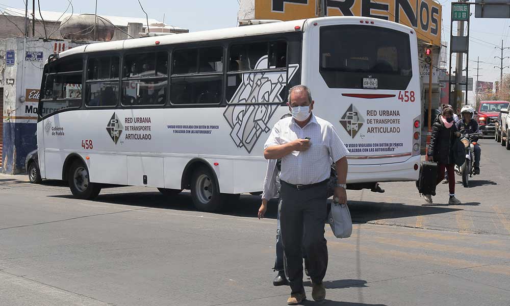 Transporte público sufre caída del 61% durante pandemia del Covid-19 en Puebla