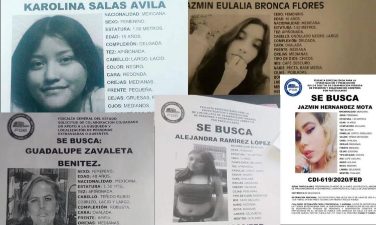 Reportan a 4 mujeres desaparecidas en menos de 24 horas en Puebla