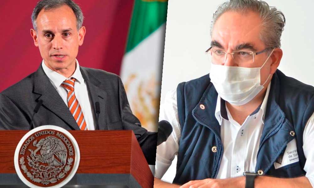 Gatell registra 800 contagios más de Covid que el gobierno de Puebla