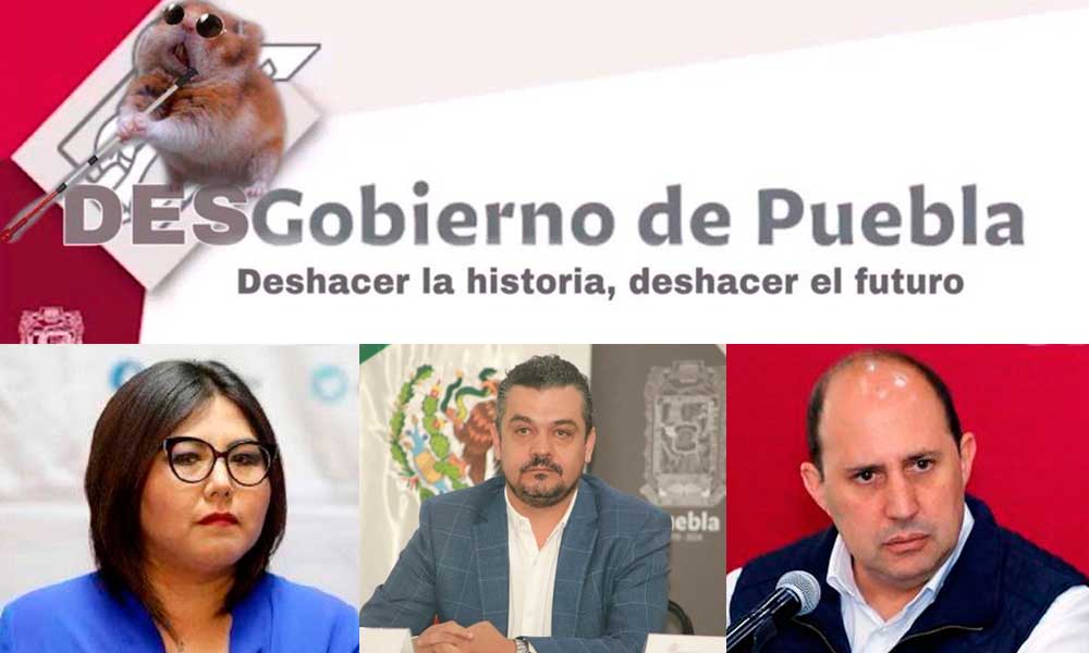 Genoveva Huerta, Manzanilla y Pedro Gómez, detrás de cuenta @DesgobiernoPue, dice Barbosa