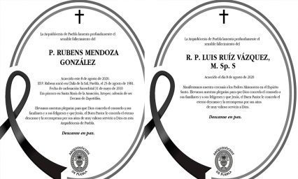 Mueren dos sacerdotes más en Puebla, uno por COVID-19