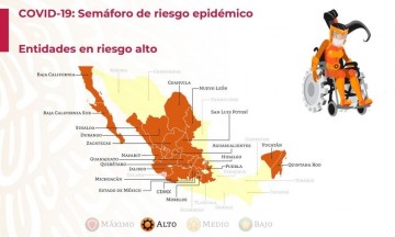 A partir de este lunes, la entidad seguirá en color naranja.