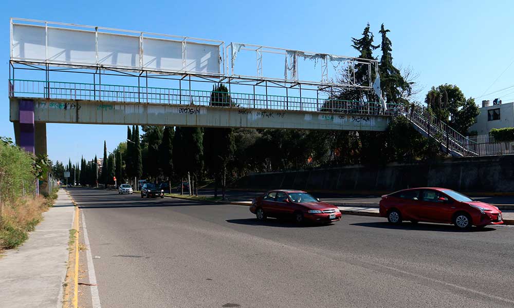 Estos serán los puentes peatonales que quitarán en Puebla antes de terminar el año