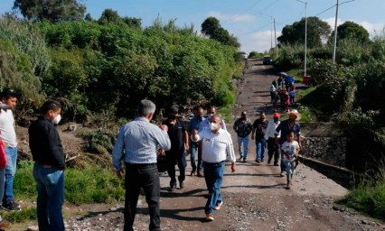 Exigen a Rivera repara el puente de Totimehuacan afectado por las lluvias 