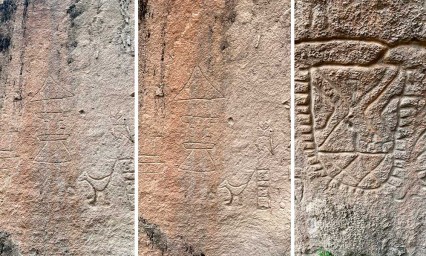  Descubren en Puebla antiguas pictografías de culturas mesoamericanas